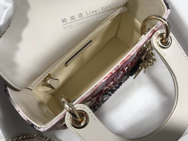 Dior女包 迪奧Lady Dior三格刺繡萬花筒手袋 Dior手提肩背斜挎包  dfk1799